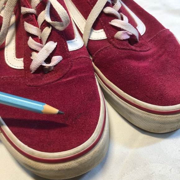 Vans Unisex old School suede Burgundy Ward Low Top Lace-Up Skateboard Shoe W 9.5 - Picture 11 of 13